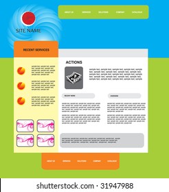 vector web template
