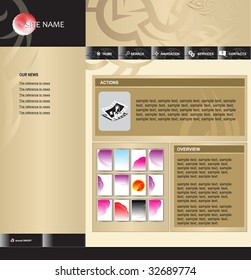vector web template