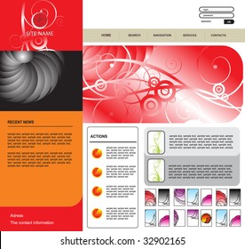 vector web template