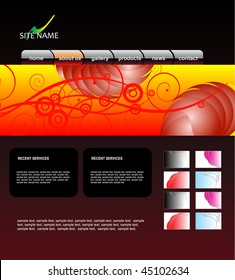 vector web template