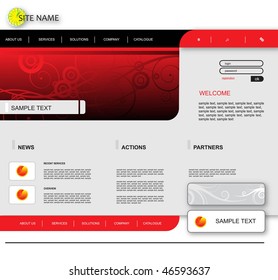 vector web template