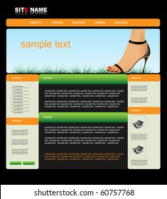 vector web template