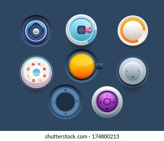 Vector Web Template Button Ui Sets