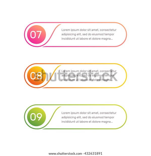 Vector Web Template Layout Workflow Outline Stock Vector