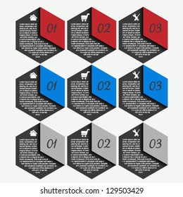 Vector web template - webpage, website layout