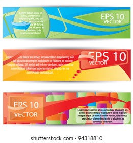Vector web2 banner set