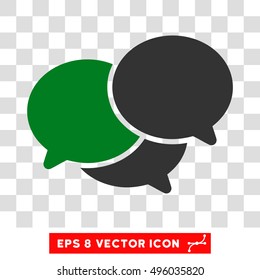 Vector Webinar EPS vector pictogram. Illustration style is flat iconic bicolor green and gray symbol on a transparent background.