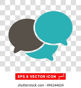 Vector Webinar EPS vector pictogram. Illustration style is flat iconic bicolor grey and cyan symbol on a transparent background.