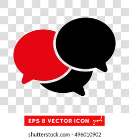 Vector Webinar EPS vector pictograph. Illustration style is flat iconic bicolor intensive red and black symbol on a transparent background.