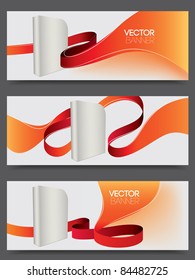 vector website banners for software products