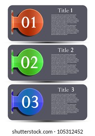 Vector website design elements set. Eps 10