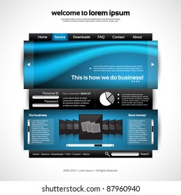 Vector Website Design Template 2