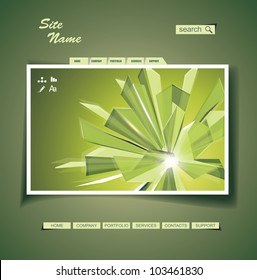Vector Website Design Template
