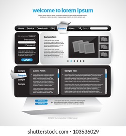 Vector Website Design Template