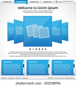 Vector Website Design Template