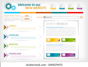 Vector Website Design Template