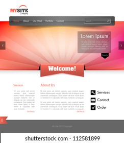 Vector Website Design Template