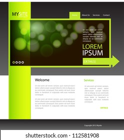 Vector Website Design Template