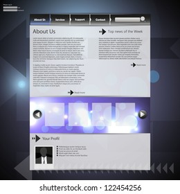 Vector Website Design Template