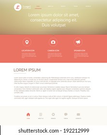 Vector Website Design Template