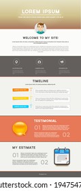 Vector Website Design Template