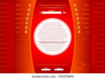 Vector Website Design Template