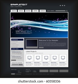 Vector Website Design Template