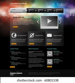 Vector Website Design Template