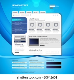 Vector Website Design Template