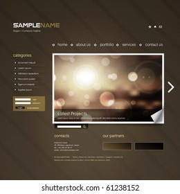 Vector Website Design Template