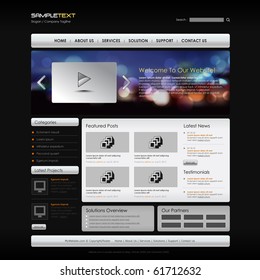 Vector Website Design Template