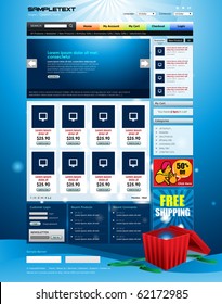 Vector Website Design Template