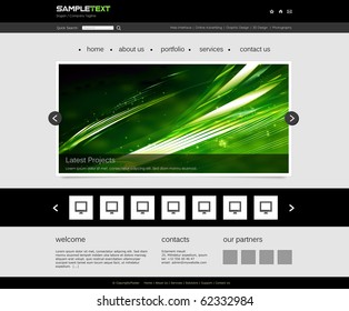 Vector Website Design Template