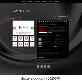 Vector Website Design Template