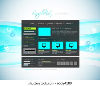 Vector Website Design Template