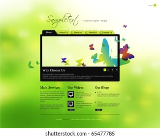 Vector Website Design Template