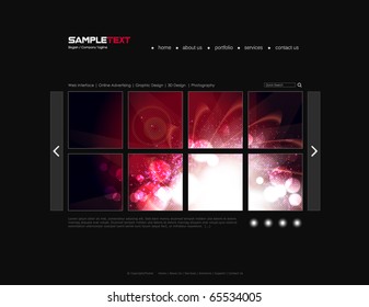 Vector Website Design Template