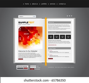 Vector Website Design Template