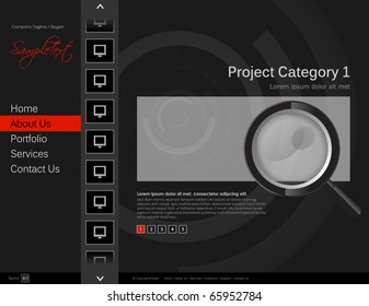 Vector Website Design Template