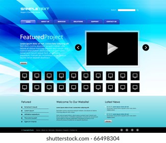 Vector Website Design Template