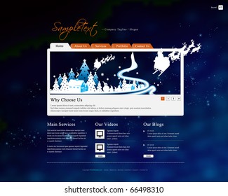 Vector Website Design Template