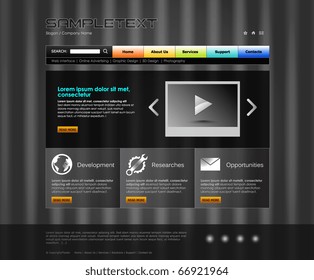 Vector Website Design Template