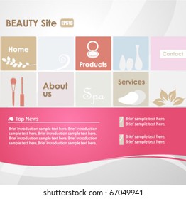 vector website design template