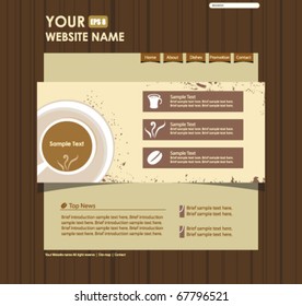 vector website design template