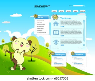 Vector Website Design Template