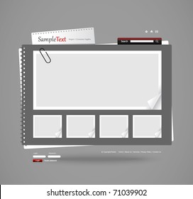 Vector Website Design Template