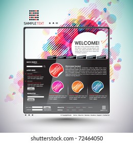 Vector Website Design Template