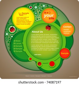 Vector website design template