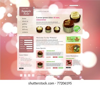 Vector Website Design Template
