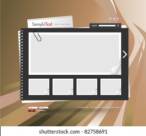 Vector Website Design Template